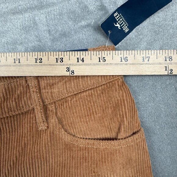 Hollister Pants Women's 9R Brown Corduroy High Rise Dad Pants - Picture 6 of 11